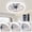 Brown, variant on LISUNAR Ceiling Fans with Lights,20" Low Profile Ceiling Fan with Light,Dimmable LED Ceiling Fan,Modern Flush Mount Fan Light,App & Remote Control,Bladeless Ceiling Fans for Bedroom,Living Room-Brown