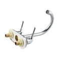 thumbnail image 2 of Copper Double-Handle 2 Holes Above Counter Kitchen Basin Hot Cold Swivel Faucet, 2 of 9