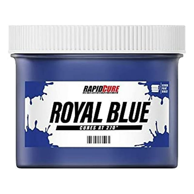 Rapid Cure Screen Printing Ink Blue (Gallon - 128oz.) - Plastisol Ink for Screen Printing Fabric - Low Temperature Curing Plastisol by Screen Print Direct - Blue Plastisol Ink for Silk Screen
