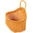thumbnail image 1 of FUTUREORYY 1Pcs Wall Baskets for Storage Orange Plastic Rattan Kitchen Organization 10.61X9.43X6.29In, 1 of 5