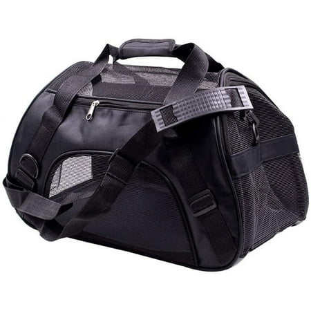 Dog Carrier and Cat Carrier Pet Carrier Bag Airline Approved Duffle Bags Pet Travel Portable Bag Home for Little Dogs Cats and Puppies Medium Animals Size 20.5 L x 9.6 W x 13 H Black