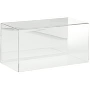 Plymor Clear Acrylic Display Case with No Base (Mirror Back), 12" W x 6" D x 6" H