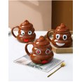 thumbnail image 2 of Cute poop ceramic water mug Poop mug Poop trick gift, 2 of 2