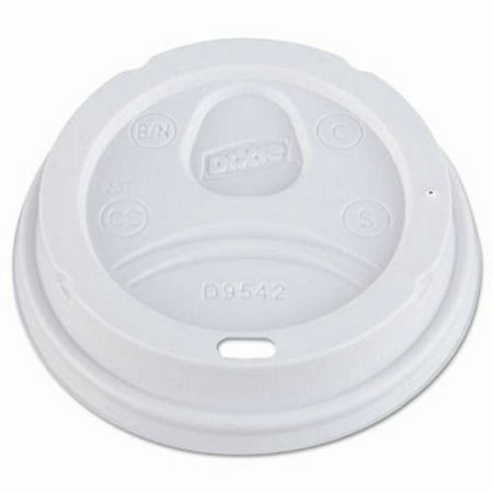 Dixie 9542 Dome Drink-Thru Paper Hot Cup Lids, White, 1,000 Lids (DXED9542)