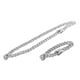 thumbnail image 3 of Necklace Easy Open Buckle Silver Fine Workmanship Alloy Rhinestone Bracelet Wear Resistant  for Gift ANGGREK Otros, 3 of 8