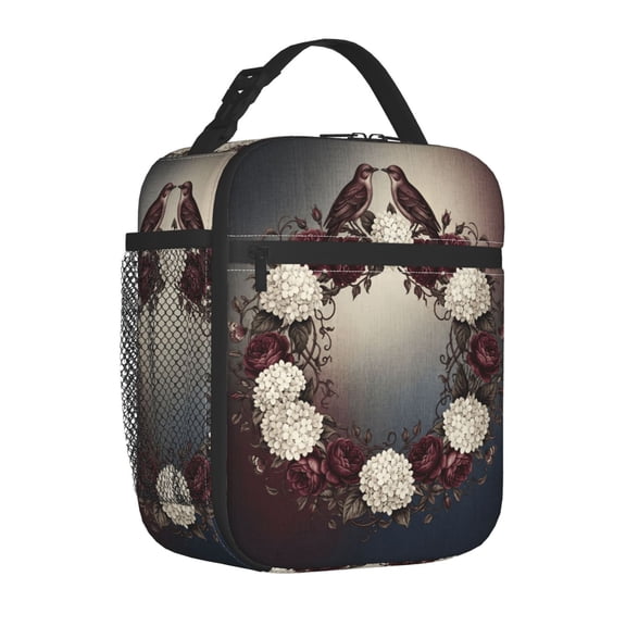 Birds Lunch Bag Double Insulated Leakproof Lunch Box Tote Bag Cooler Lunch Organizer For Work Picnic Travel Camping