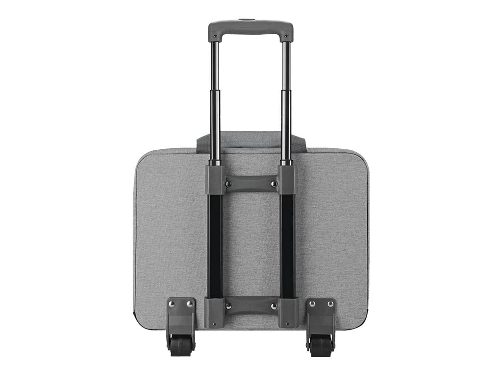 Solo New York Re:Start Rolling Bag With 15.6" Laptop Pocket, 51% Recycled, Gray