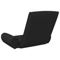 thumbnail image 3 of vidaXL Chaise de Sol Pliante en Tissu Noir, 3 of 4