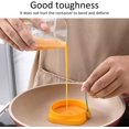 thumbnail image 2 of Silicone Egg Cooker Rings Set, 5 Pack Egg Shaper Mold with Scaldproof Handle Frying Eggs Maker Mold for Griddle Breakfast Cooking, 2 of 5