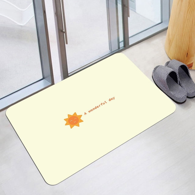 Diatom Mud Bathroom Absorbent Floor Mat Bathroom Entrance Toilet Wash Basin Non-slip Quick-drying Foot Mat Blanket Deals Of The Day Clearance