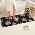 thumbnail image 4 of Pioneer Flower Floral Print Pattern Bathroom Rugs Mat, Non Slip Microfiber Bathroom Rug with Rubber Backing, Soft Mats for Bathroom Floor Tub Shower, 24"x60", 4 of 5