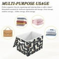 thumbnail image 7 of WOBOGO Lovely Husky Large Collapsible Storage Box Flip Lid Fabric Decorative Organizer Container Basket with Handles 16.5×12.6×11.8in, 7 of 7