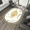 thumbnail image 2 of Dreammotif Luxury Gold Pattern Modern Area Rug for Living Room and Home - 6 x 8.5 ft Machine Washable, Thin, Non Slip Backing Carpet, 2 of 8