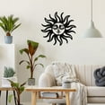 thumbnail image 5 of 1set Metal Wall Art Home Decor Sun Wall Hanging Plaques Ornaments Iron Wall Art Sculpture Sign, 5 of 9