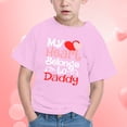 thumbnail image 5 of Yindaity Girls Boys Summer Tops Trendy Short Sleeve T-Shirt Casual Crew Neck Daily Shirt for Kids Toddler Children Cute Graphic Print Tee Blouse (Pink,3-4 Years), 5 of 6