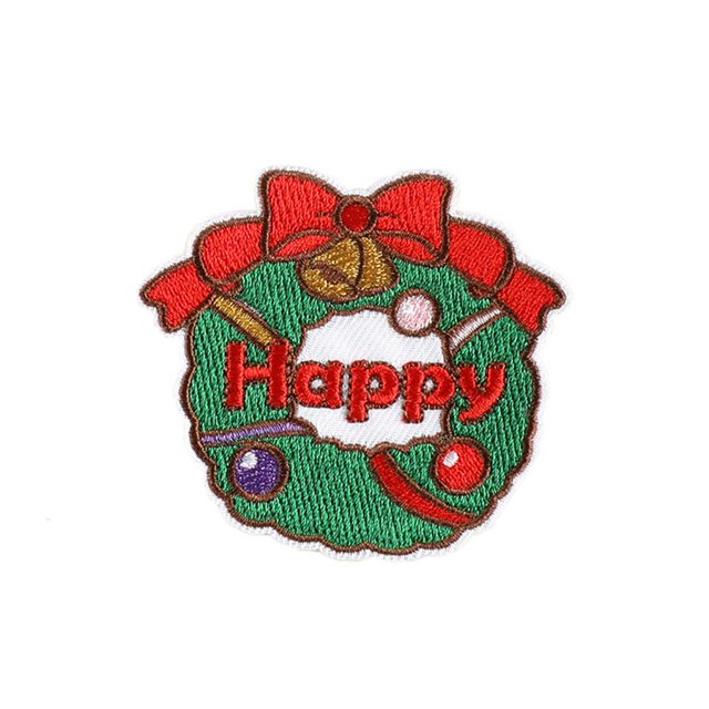 Ruifaya Parches navideños para planchar, parches bordados para coser y reparar, para manualidades, ropa, decoración y bricolaje, parches navideños para planchar