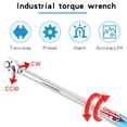 thumbnail image 4 of Amdohai 7PCS 20~210N.m Steel Torque Wrench Socket Set 1/2 Torque Wrench 1/2 Hexagonal Socket Auto Inspection, 4 of 8