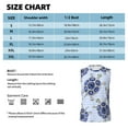 thumbnail image 6 of Bingfone Turtle with Blue Stones Pattern Men's Tank Tops Workout Sleeveless Tee Shirts Running Beach Tanks for Men-3X-Large, 6 of 8
