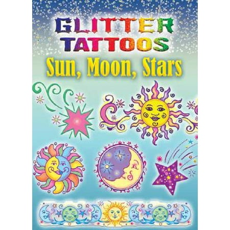 Moon Tattoo - Glitter Tattoos Sun, Moon, Stars