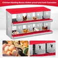 thumbnail image 2 of GloryStar Chicken Nesting Box with Large Vented Hole – Metal Egg Laying Boxes with Organized Compartments for Chickens That Support Everyday Egg Collection in the Coop and Provide a User-Friendly, 2 of 7