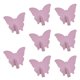 thumbnail image 3 of 8 ganchos de pared con forma de mariposa, para toallas, cuadros decorativos, perchero para oficina, dormitorio, llaves, mochilas y bolsos. Rosa, 3 of 9