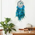thumbnail image 5 of Kraoden Turquoise Tree of Life Dreamcatcher Charm with Colorful Feathers, Bohemian Wind Chimes Wall Decoration for Home Interior Style, 5 of 6