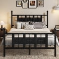 thumbnail image 3 of Vintage Round Metal Bed Frame with Storage. Includes Headboard & Footboard. Easy, Quiet Assembly. No Box Spring, 3 of 7
