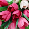 thumbnail image 3 of Spring Tulips Flowers Floral Wreaths for Front Door Artificial Handmade Mixed Flowers Wreath for Any Room Wreath Indoor Outdoor Decorations Window Wall Party Home Porch Farmhouse Decor, 3 of 7