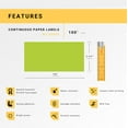 thumbnail image 4 of HOUSELABELS Compatible with DK-2205 Replacement Roll for Brother QL Label Printers; GREEN Continuous Length Labels; 2-4/9" x 100 feet (62mm*30.48m) - 50 Rolls, 4 of 8