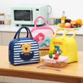 thumbnail image 2 of Bolsa de almuerzo de dibujos animados para niños, bolsa pequeña con aislamiento térmico para niños, caja de almuerzo para bocadillos escolares, bolso de mano contenedor, 2 of 4