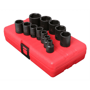 Sunex 3360 12pc 3/8" Dr 6-Point Standard Fractional SAE Socket Impact Set