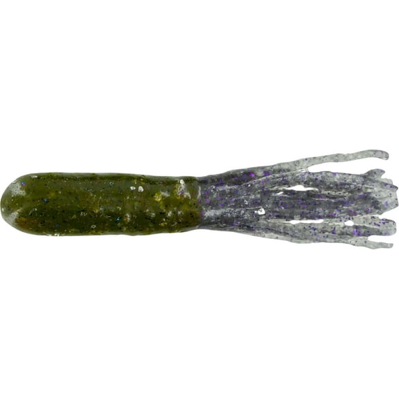 Big Bite Baits Tour Tube Dark Green Pumpkin/Smoke Purple