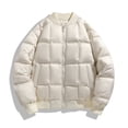 thumbnail image 1 of Lovzfmll Men's Quilted Jacket Stand Collar Zip Up Lightweight Puffer White, XL, 1 of 7