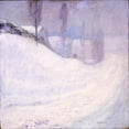 thumbnail image 3 of John Henry Twachtman 12x12 Black Modern Framed Museum Art Print Titled - Round Hill Road (ca. 1890-1900), 3 of 5
