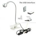 thumbnail image 3 of DC5V USB LED Desk Lamp with Clip Flexible Table Lamp for Book Reading Study Office Bedside Work Children Night Light for Home (Silver-White), 3 of 7
