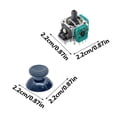 thumbnail image 5 of 1 Pair Replacement Joystick Thumb Stick Joysticks / Analog Caps Controller Repair Part for Game Controller, 5 of 9