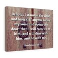 thumbnail image 5 of Scripture Walls  My Voice Revelation 3:20 Bible Verse Canvas Christian Wall Art Ready to Hang Unframed, 5 of 16