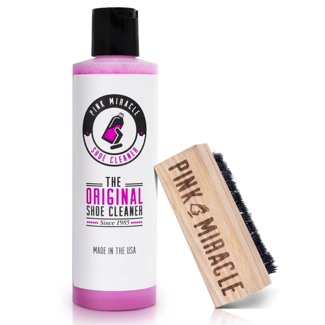 Kit limpiador de calzado Pink Miracle de 946 ml con cepillo