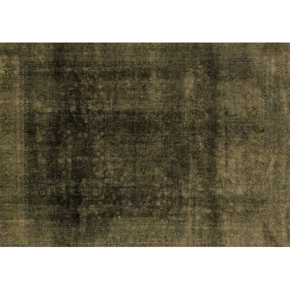 Ahgly Company Indoor Rectangle Abstract Brown Modern Area Rugs, 5' x 7'