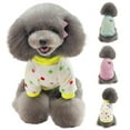 thumbnail image 1 of Autumn Winter Pet Fleece Pajamas Pullover Dot Printed Sleepwear Dog Cat Clothes, 1 of 7
