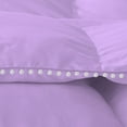 thumbnail image 4 of D.N.G. BEDDINGS Luxurious 5 Piece Pom Pom Box Design Comforter Set, 800 Thread Count, 100% Egyptian Cotton, White Vintage Pom-Pom Fringe (Super King Size Solid Lilac Color), 4 of 4
