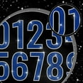 thumbnail image 3 of 0-9 Number Iron on Rhinestone Decal Blue Number Hotfix Transfer Sticker Number Series Heat Transfer Patch Bling Clothing Repair Applique for T-Shirt Hat Jacket Garment Bag DIY Decor Colorful DIY, 3 of 9