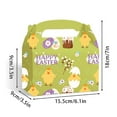 thumbnail image 3 of Easter Baskets - Easter Spring Gift Box - Easter Bunny Candy Boxes 12 Pack Easter Egg Gift Packaging Boxes Gable Boxes for Party Favors Chocolate Spring Festival Decorations Supplies B, 3 of 6