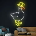 thumbnail image 4 of Handmadetneonsign Cowboy Duck Neon Sign, Duck Cowboy Led Sign, Cowboy Hat Boots Duck Led Light, 4 of 5