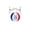 A, variant on LNOGEUPG Soft Plush Throwing Sandbag with Red Stitched Peace Hand Pattern, Red White Blue Tri-Color Stuffed Round Stress Relief Ball for Party Game Home Decor Casual Use
