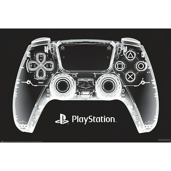 PlayStation - Gaming Poster (PS5 - X-Ray Game Controller) (Size: 36" x 24")
