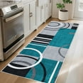 thumbnail image 6 of Modern Washable Area Rugs, Contemporary Geometric Circles Carpet with Non-Slip Backing, 6 of 8