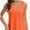 Orange, variant on Womens Tank Tops V Neck Summer Trendy Casual Loose Fit Flowy Sleeveless Shirts