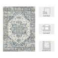 thumbnail image 3 of SIXHOME 2'x3' Small Entry Rug Door Mat Machine Washable Rug Vintage Medallion Door Rug for Entryway Welcome Mat Kitchen Rug Bathroom Rug Bedroom Rug Indoor Retro Home Decor Blue, 3 of 7