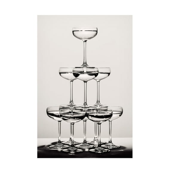 Pictufy Studio III 'Champagne Tower 6' Canvas Art - 12 x 19 Inches